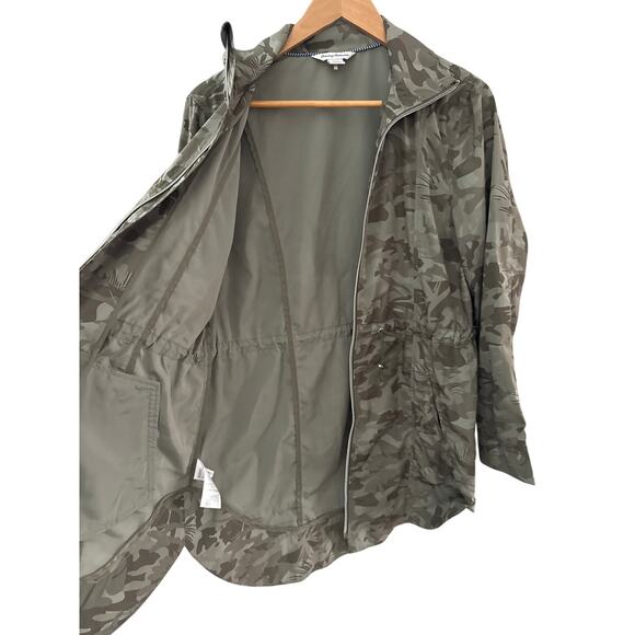 Tommy Bahama Camo Canyon Anorak Zip Front Jacket Green Leaf Size Small - Picture 7 of 13